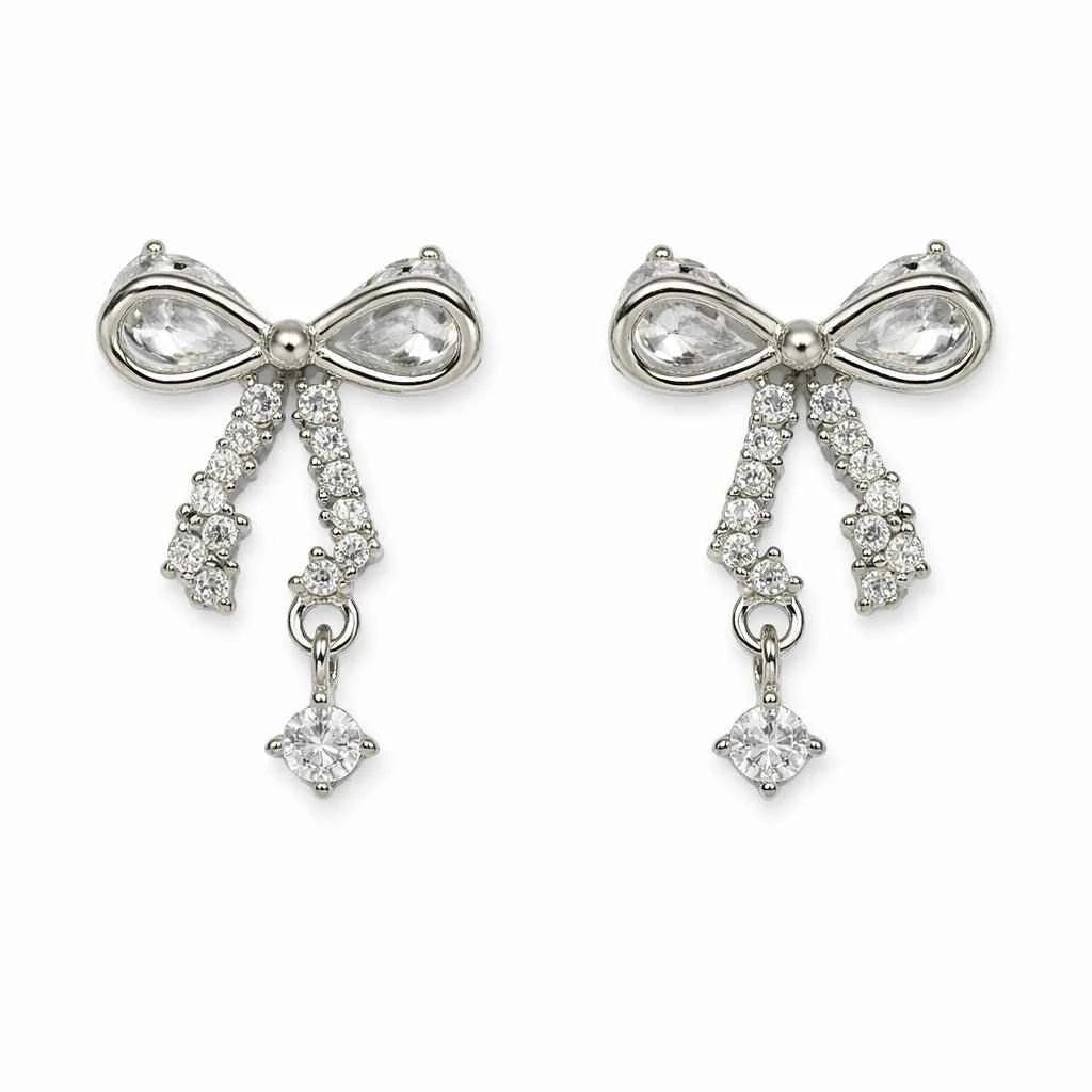 Crystal Knot Drop Earrings