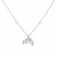 Crystal Leaf Charm Pendant Necklace - Silvorn India