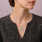 Crystal Leaf Charm Pendant Necklace - Silvorn India