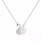 Crystal Swan Elegance Pendant Necklace - Silvorn India