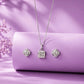 Cut Crystal Pendant Set for Women - Silvorn India