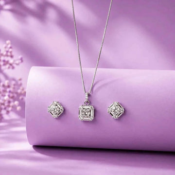 Cut Crystal    Pendant Set for Women