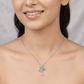 Delicate Turquoise Butterfly Charm Necklace in - Silvorn India