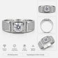 Diamond Crest Sterling Silver Ring - Silvorn India