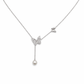 Elegant Butterfly Pearl Drop Pendant - Silvorn India