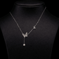 Elegant Butterfly Pearl Drop Pendant - Silvorn India