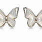 Elegant Butterfly Pearl Finish Stud Earrings