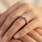 Elegant Silver Sparkle Solitaire Ring - Silvorn India