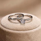 Elegant Sterling Silver Zirconia Twist Ring Set for Women - Silvorn India