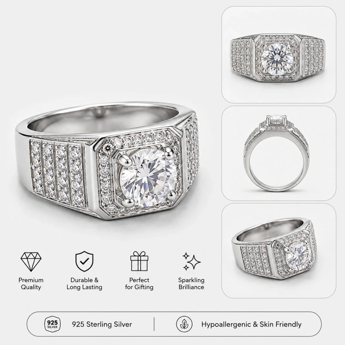 Elite Pavé Ring - Silvorn India