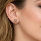 Eterna Bloom Tree Studs – Gold And Rosegold Radiance with Crystal Halo