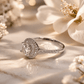 Eterna Shine Solitaire Halo Ring - Silvorn India