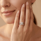 Eterna Spark Dual Ring – Twin Band with Signature Brilliance - Silvorn India
