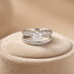 Eterna Spark Dual Ring – Twin Band with Signature Brilliance - Silvorn India