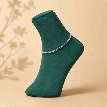 Eterna Spark Sterling Anklet Pair