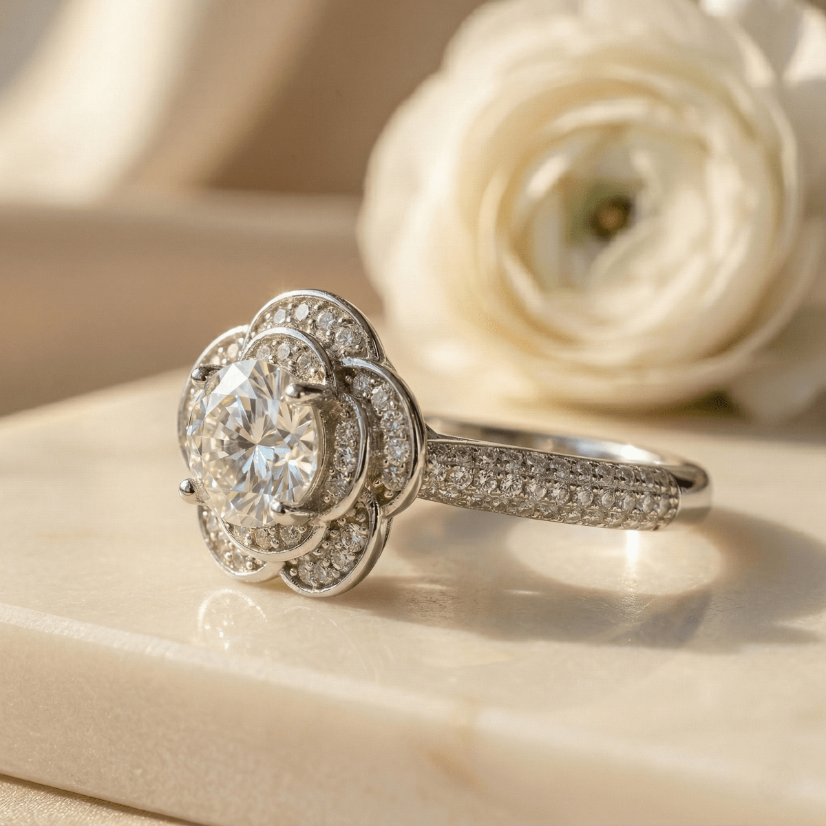 Eternal Blossom Sparkle Ring - Silvorn India