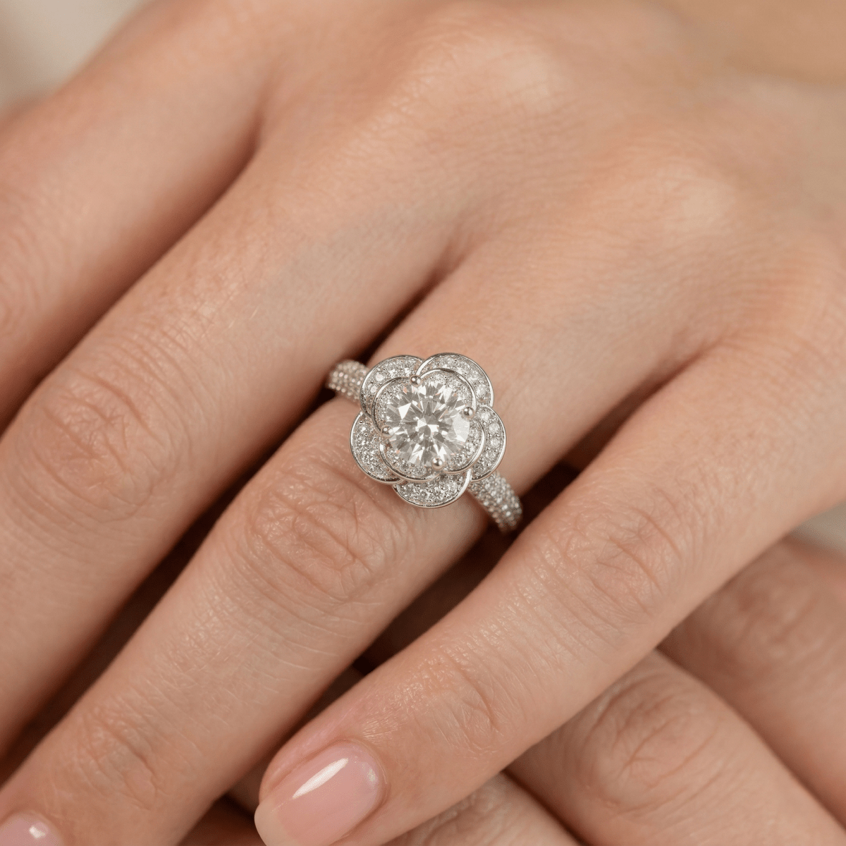 Eternal Blossom Sparkle Ring - Silvorn India