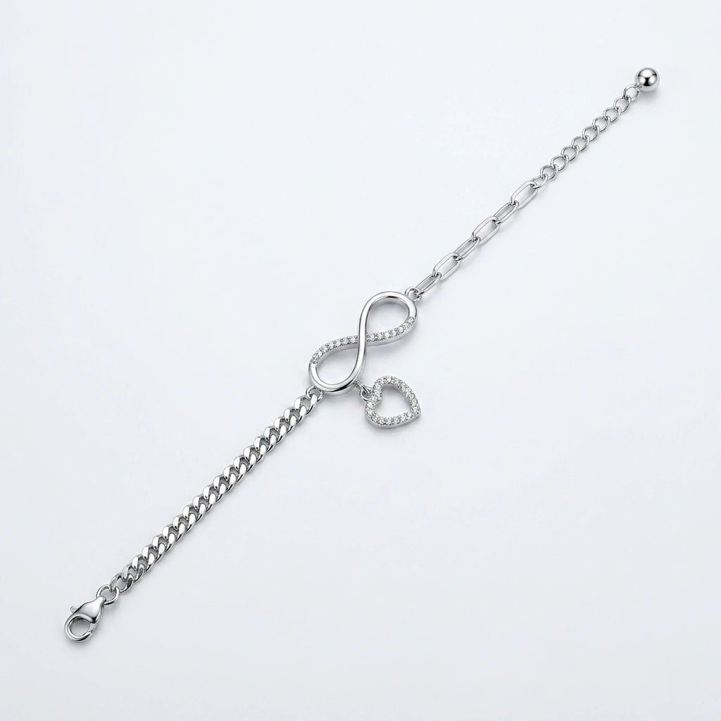 Eternal Love Infinity Charm Bracelet - Silvorn India