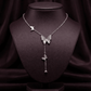 Ethereal Butterfly Cascade Y - Necklace - Silvorn India