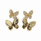 Ethereal Butterfly Collection – Pearlescent Inlay & Shimmering Pav Stud Earrings