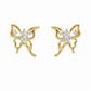 Ethereal Marquise Butterfly Openwork Studs