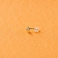 Geometric Crystal Pyramid Studs - Silvorn India