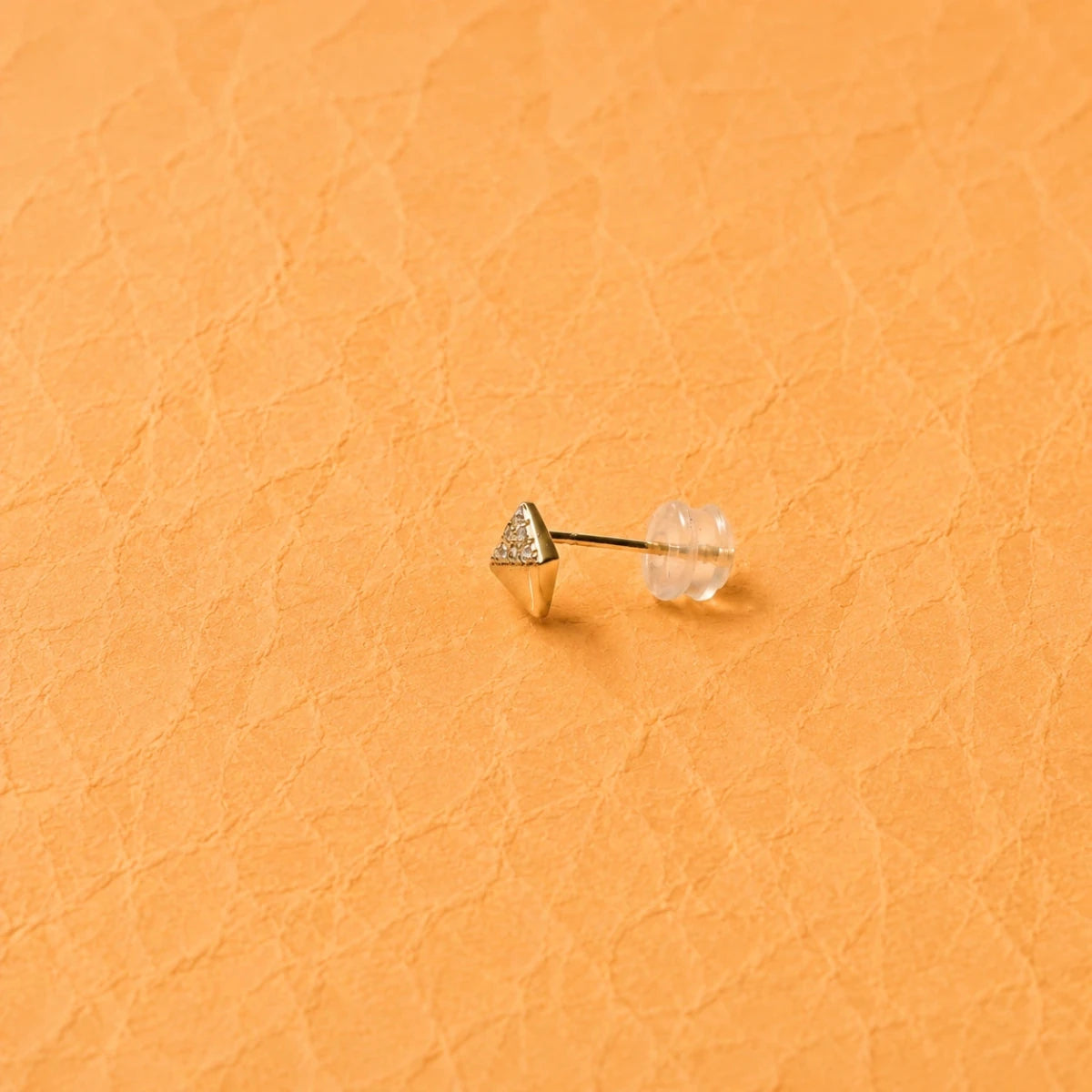 Geometric Crystal Pyramid Studs - Silvorn India