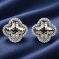 Geometric Mosaic Quatrefoil Earrings