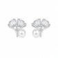 Ginkgo Pearl Zirconia Studs - Silvorn India
