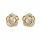 Golden Blossom Crystal Stud - Silvorn India