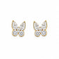 Golden Butterfly Crystal Studs - Silvorn India