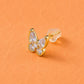 Golden Butterfly Crystal Studs - Silvorn India