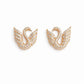 Graceful Majestic Swan Zirconia Studs