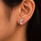 Half Butterfly Crystal Studs | 925 Sterling Silver - Silvorn India