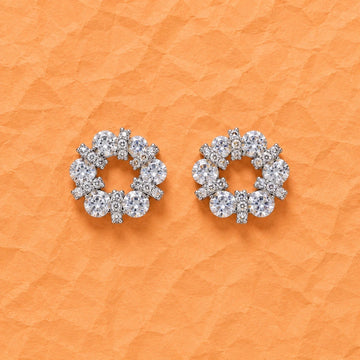 Halo Circle Bar Studs - Silvorn India
