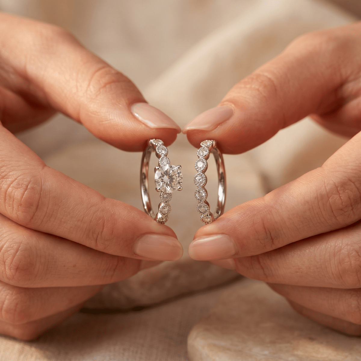 Harmony Dual Ring – 925 Sterling Silver - Silvorn India