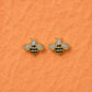 Honey Bee Zirconia Studs - Silvorn India