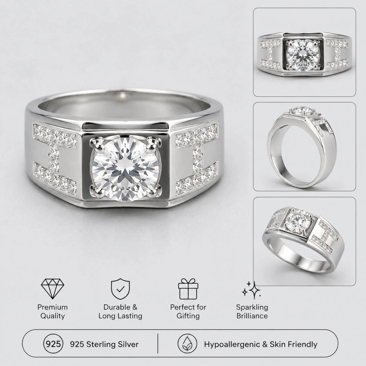 Imperial Brilliance Ring - Silvorn India