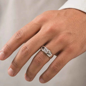 Imperial Solitaire Sterling Silver Ring