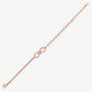 Infinity Glow Rose Gold Plated Sterling Silver Bracelet - Silvorn India