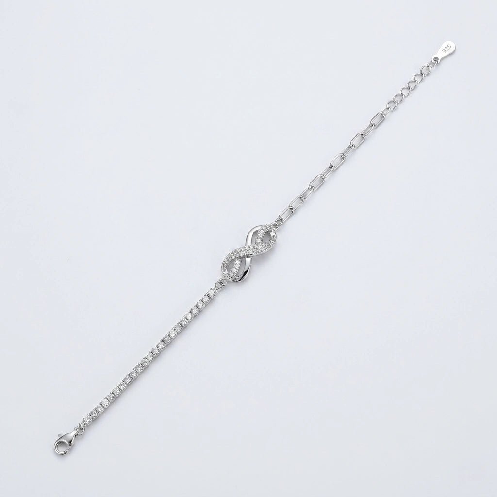 Infinity Glow Tennis Bracelet - Silvorn India