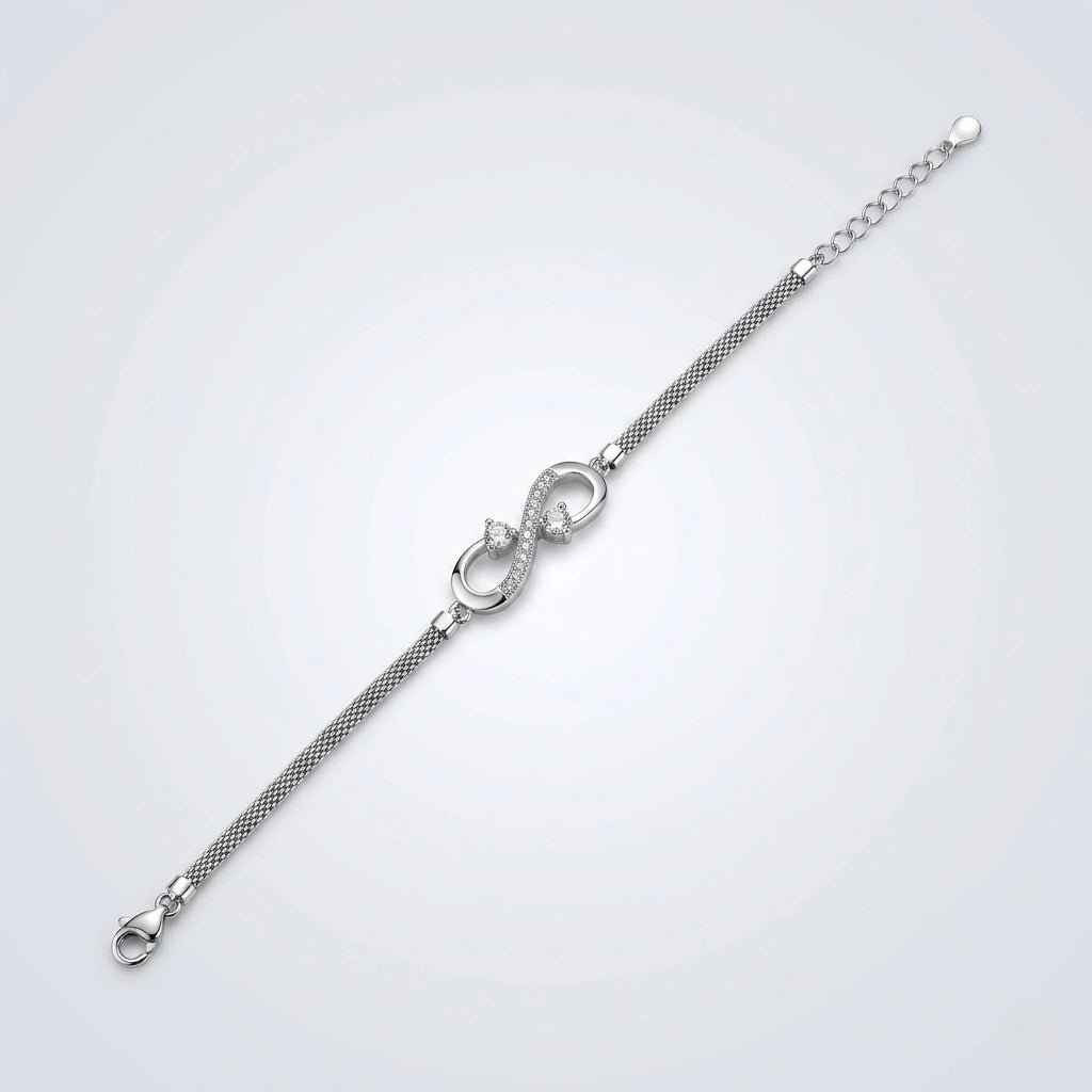 Infinity Spark Sterling Silver Bracelet - Silvorn India