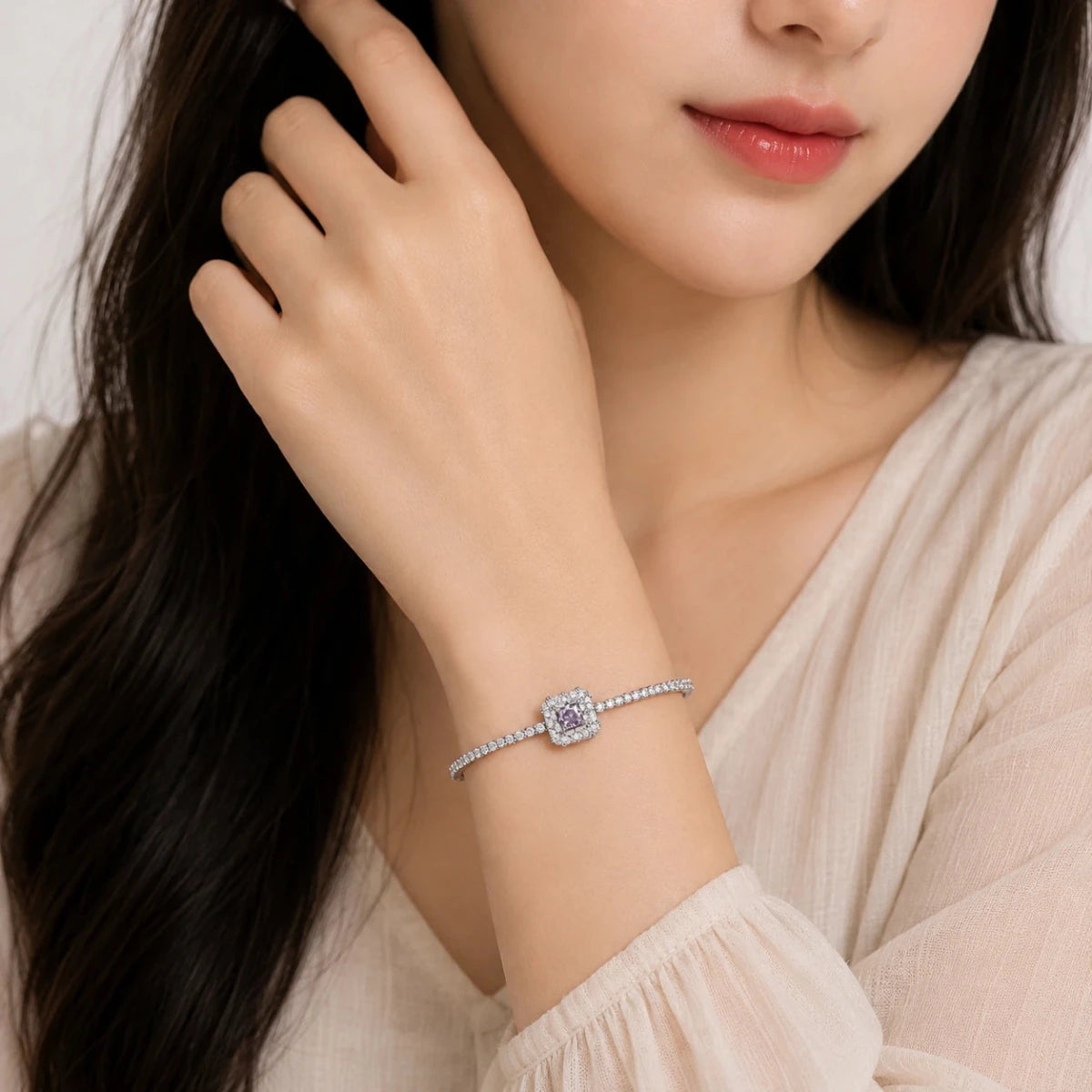 Lavender Glow Bracelet - Silvorn India