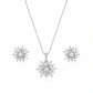 Luxury Snowflake Crystal Pendant Set for Women - Silvorn India