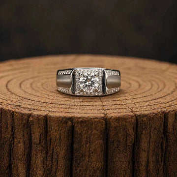 Majestic Halo Sterling Silver Ring