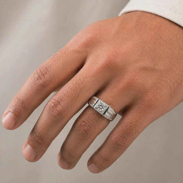 Majestic Halo Sterling Silver Ring