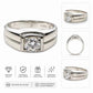 Men’s Classic Solitaire Silver Ring with Round - Cut Stone - Silvorn India