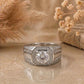 Men’s Luxury Halo Diamond - Style Ring with Pave Accents - Silvorn India