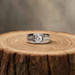 Men’s Premium Silver Square Bezel Ring – Round Cut Stone - Silvorn India