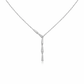 Modern Y - Drop Pendant Necklace with Pave Crystal Accents - Silvorn India